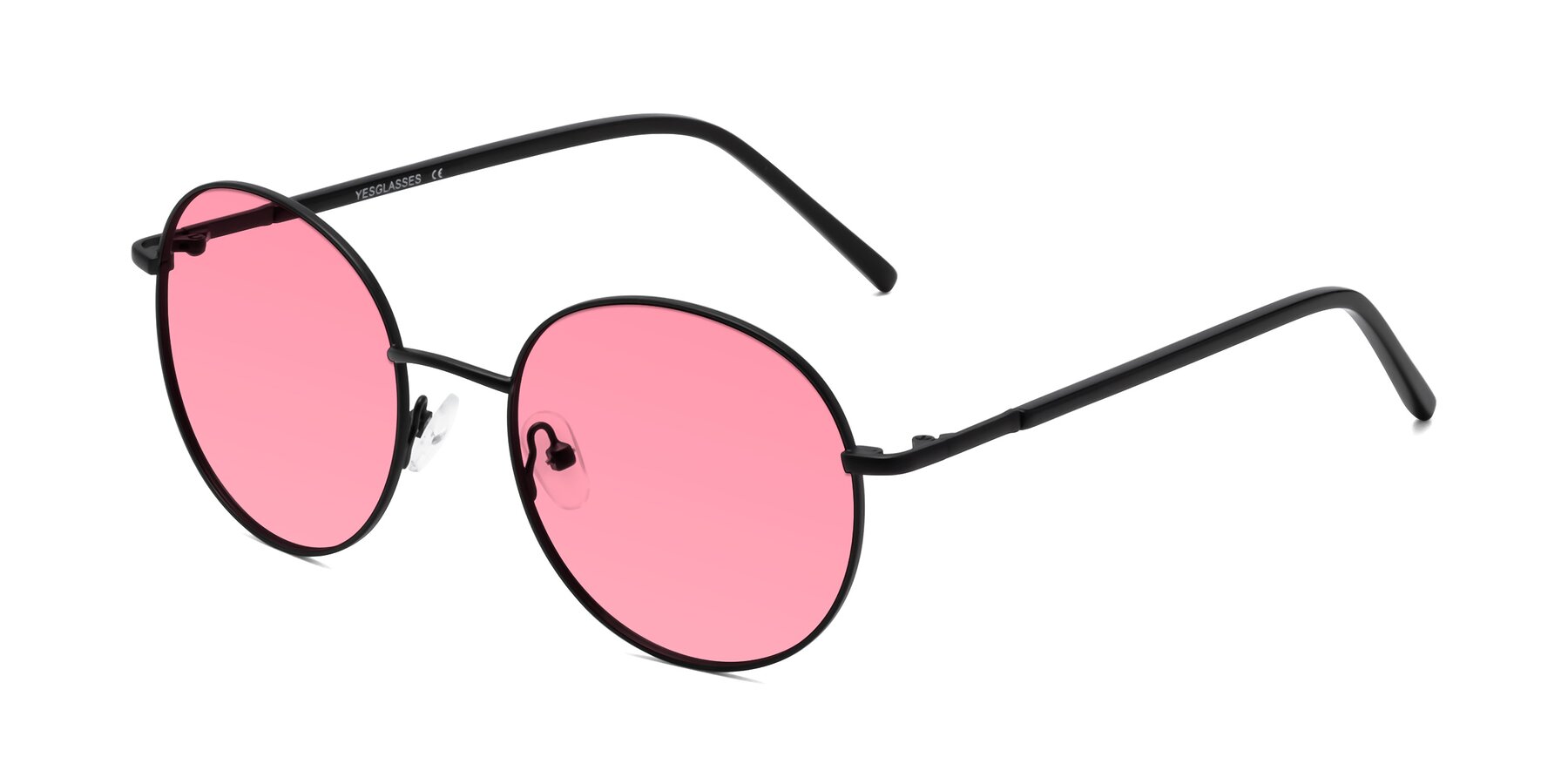 Angle of Cosmos in Black with Pink Tinted Lenses