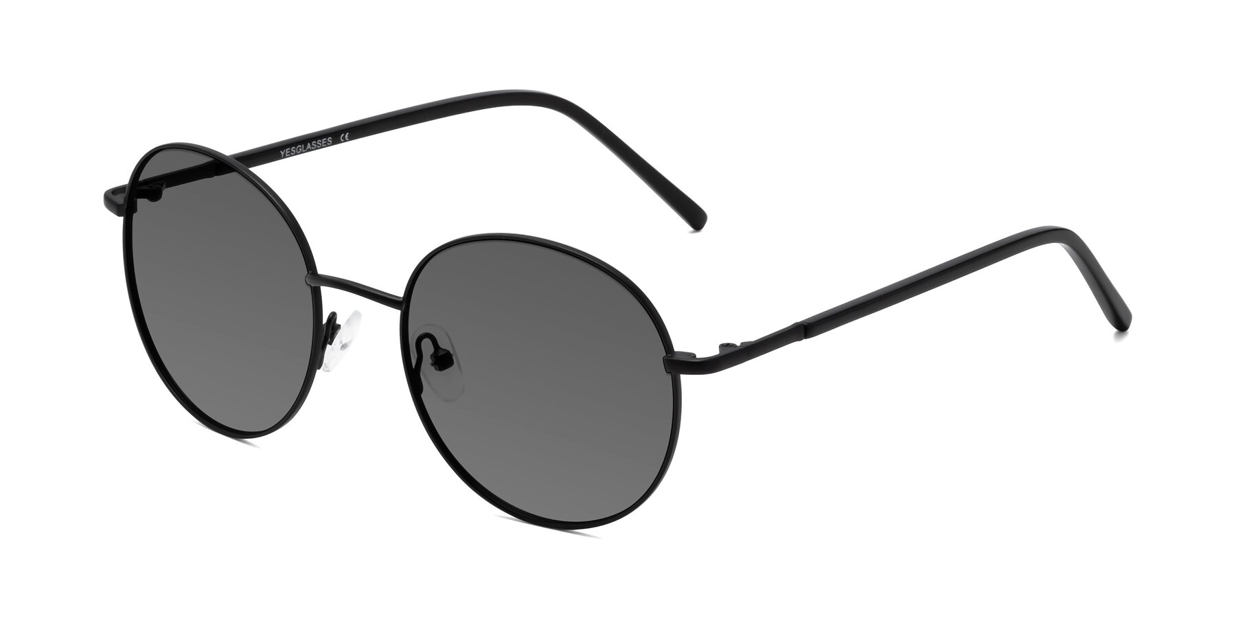 Angle of Cosmos in Black with Medium Gray Tinted Lenses