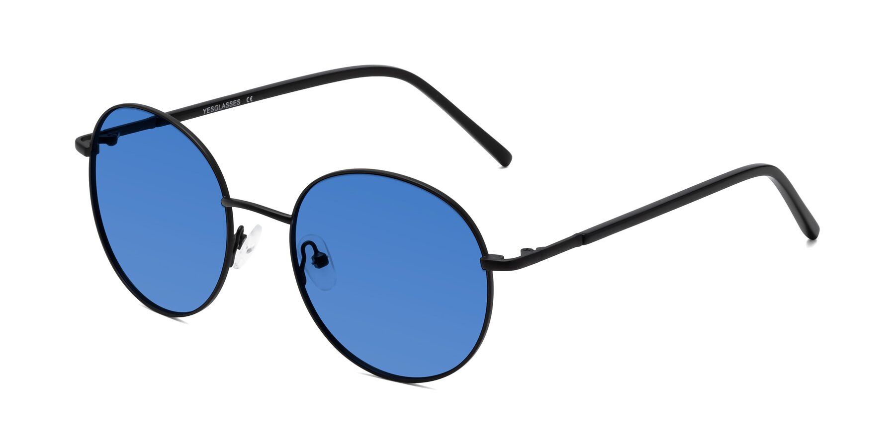 Angle of Cosmos in Black with Blue Tinted Lenses
