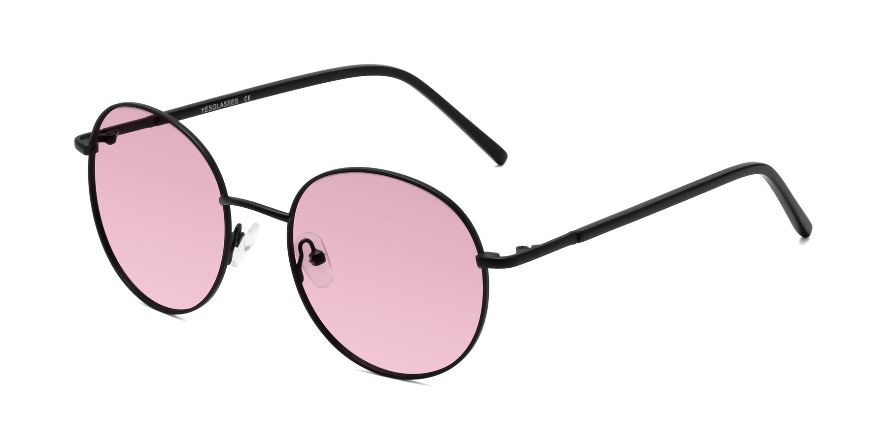 Angle of Cosmos in Black with Light Wine Tinted Lenses