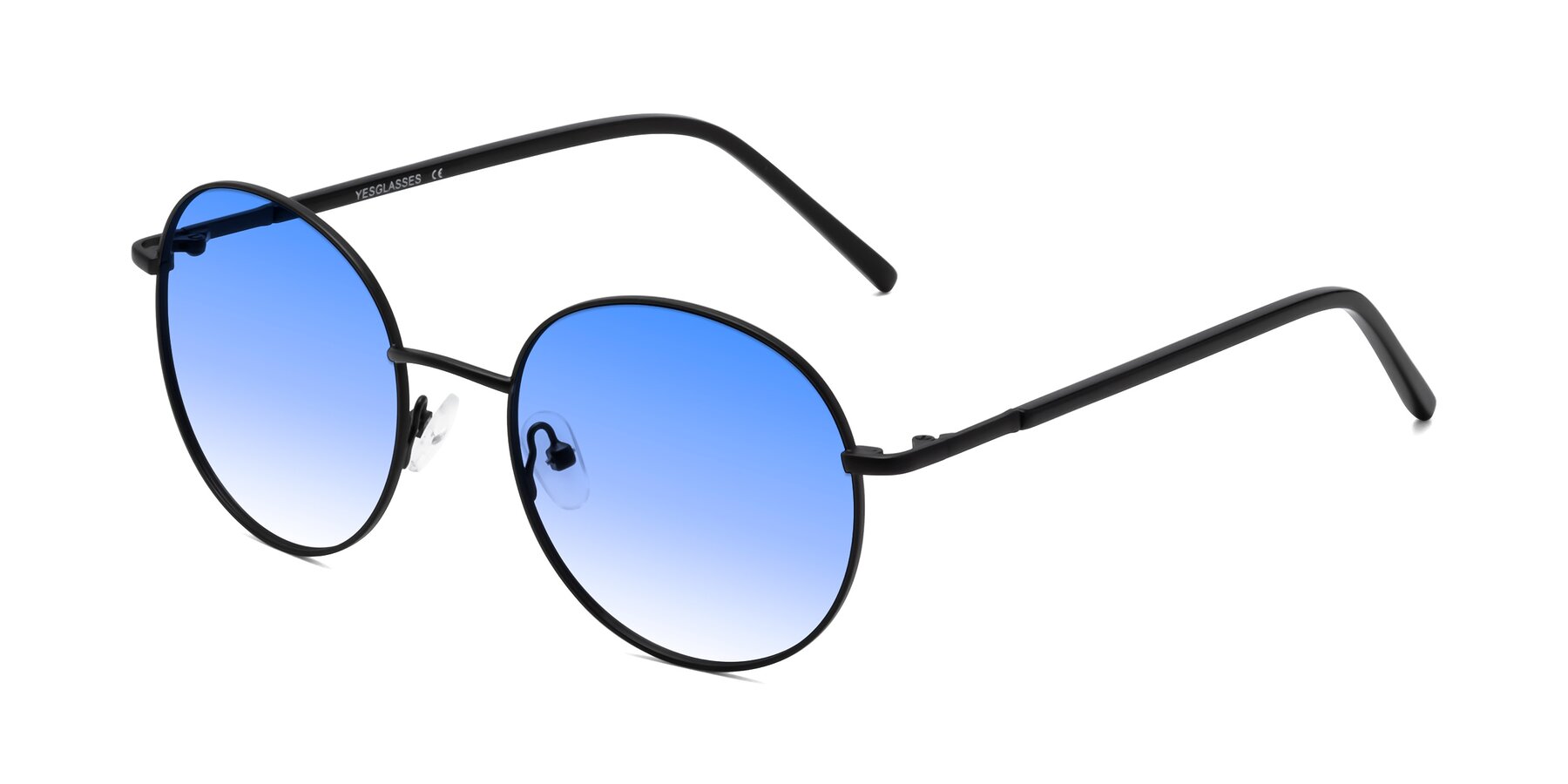 Angle of Cosmos in Black with Blue Gradient Lenses