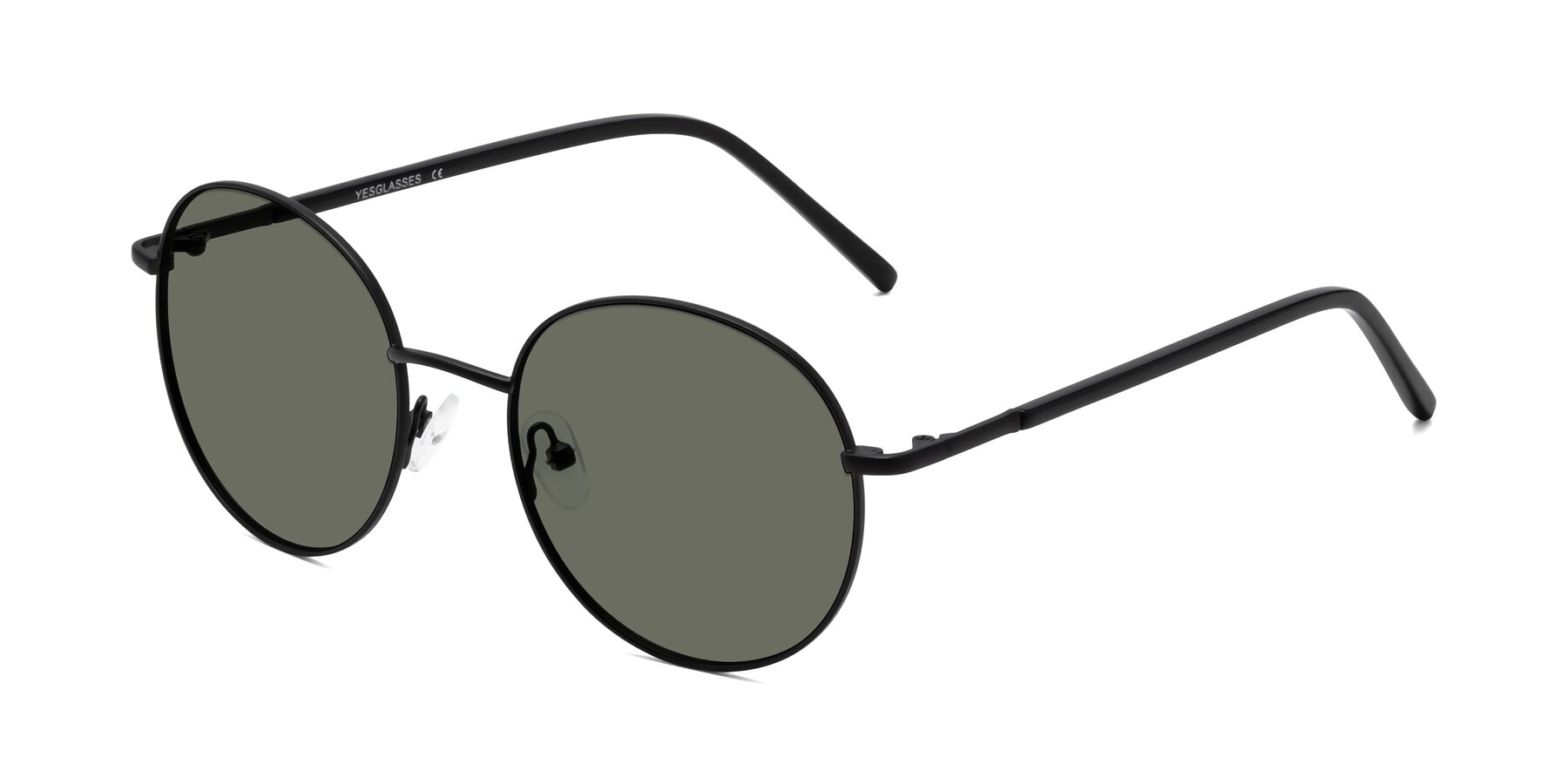 Angle of Cosmos in Black with Gray Polarized Lenses