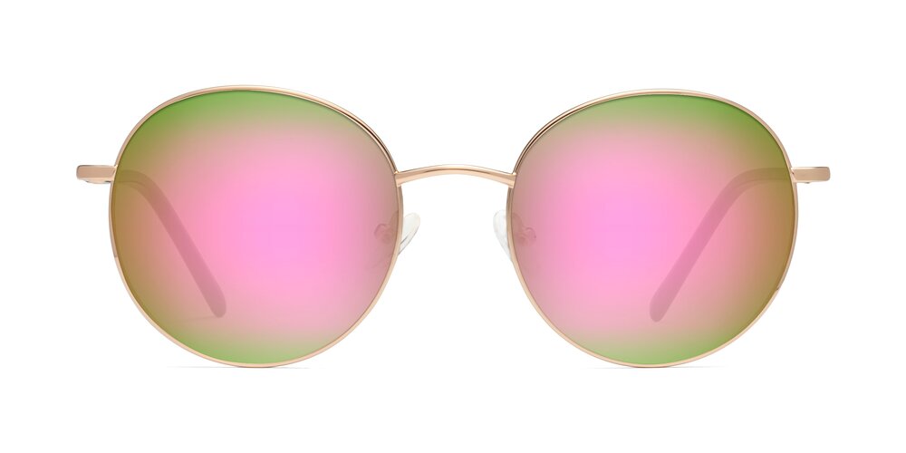 Cosmos - Rose Gold Flash Mirrored Sunglasses
