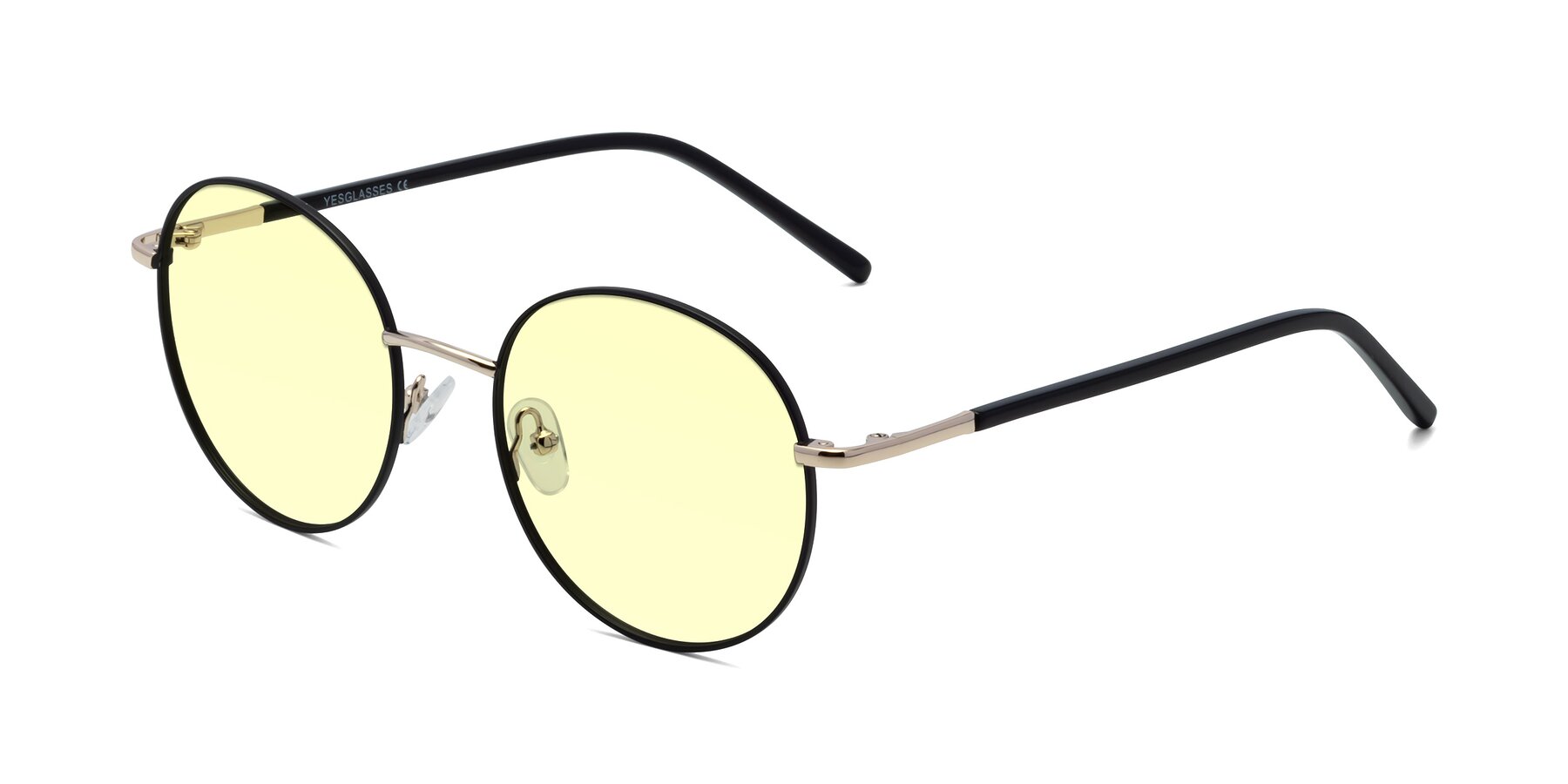 Angle of Cosmos in Black-Gold with Light Yellow Tinted Lenses