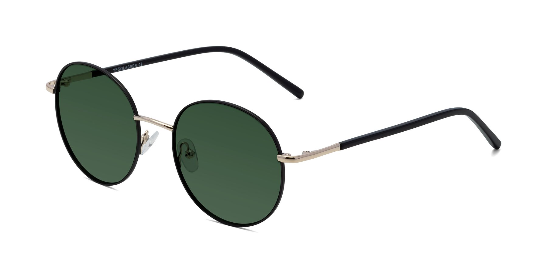 Angle of Cosmos in Black-Gold with Green Tinted Lenses