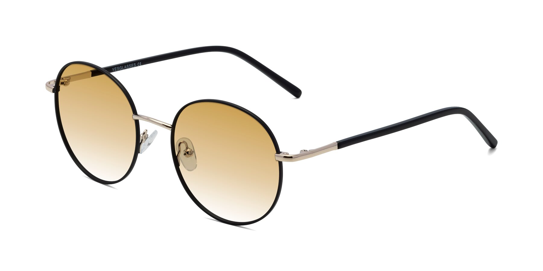 Angle of Cosmos in Black-Gold with Champagne Gradient Lenses