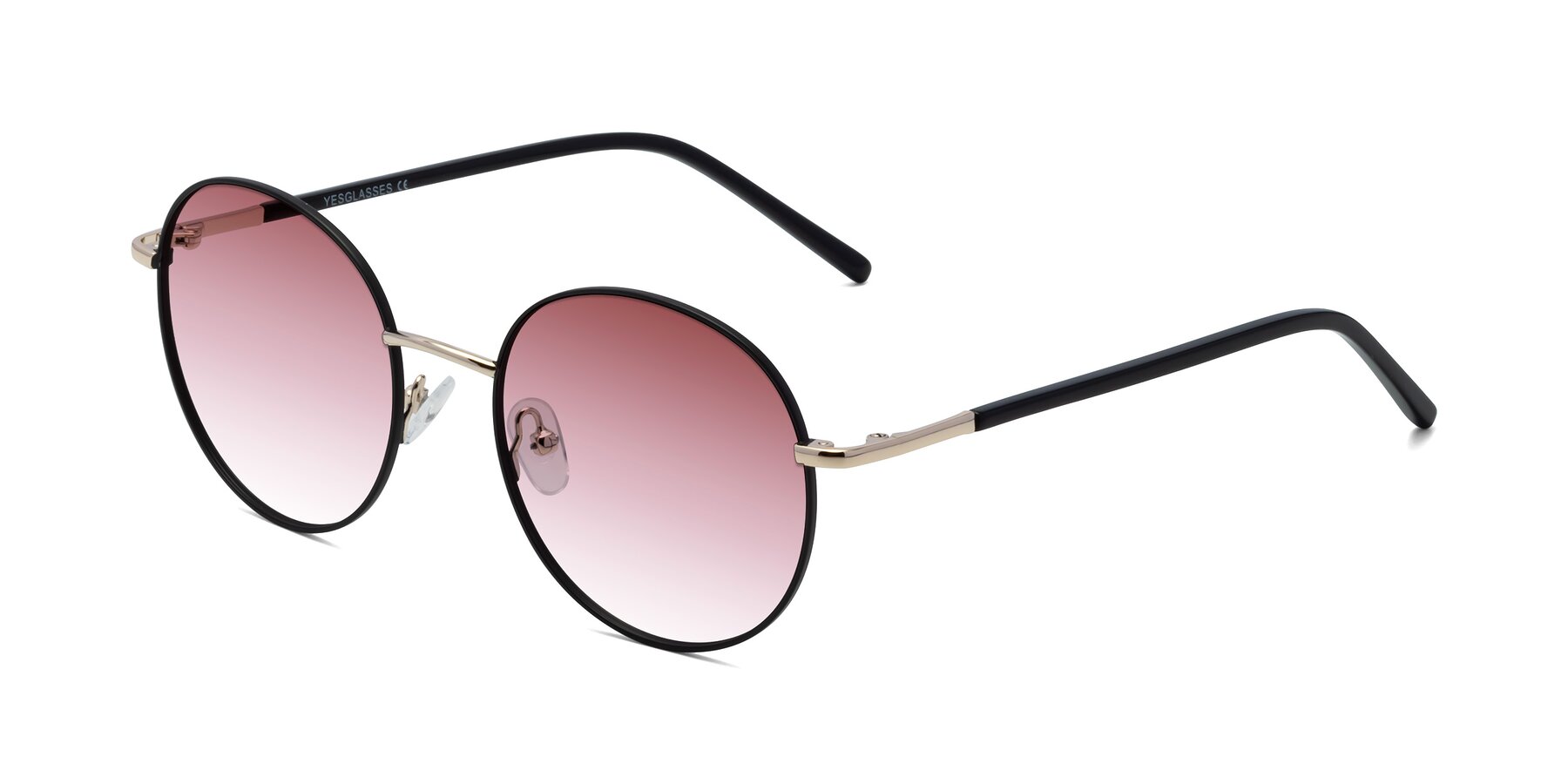 Angle of Cosmos in Black-Gold with Garnet Gradient Lenses