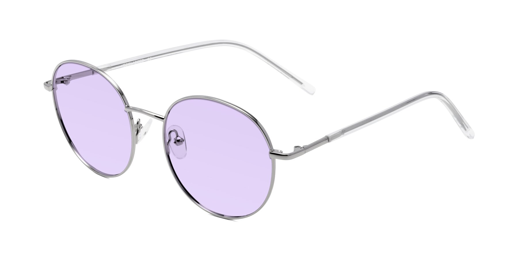 Angle of Cosmos in Silver with Light Purple Tinted Lenses
