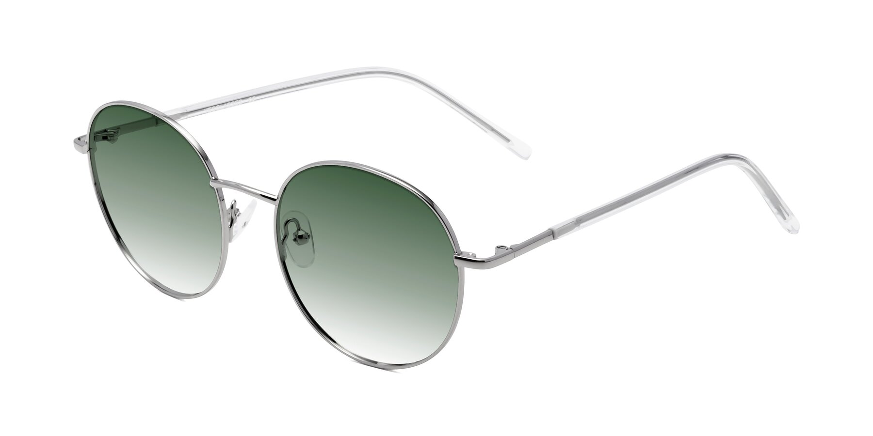 Angle of Cosmos in Silver with Green Gradient Lenses