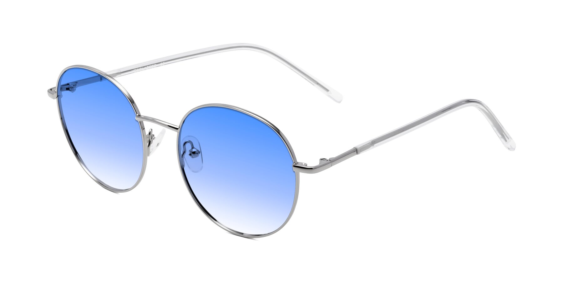 Angle of Cosmos in Silver with Blue Gradient Lenses