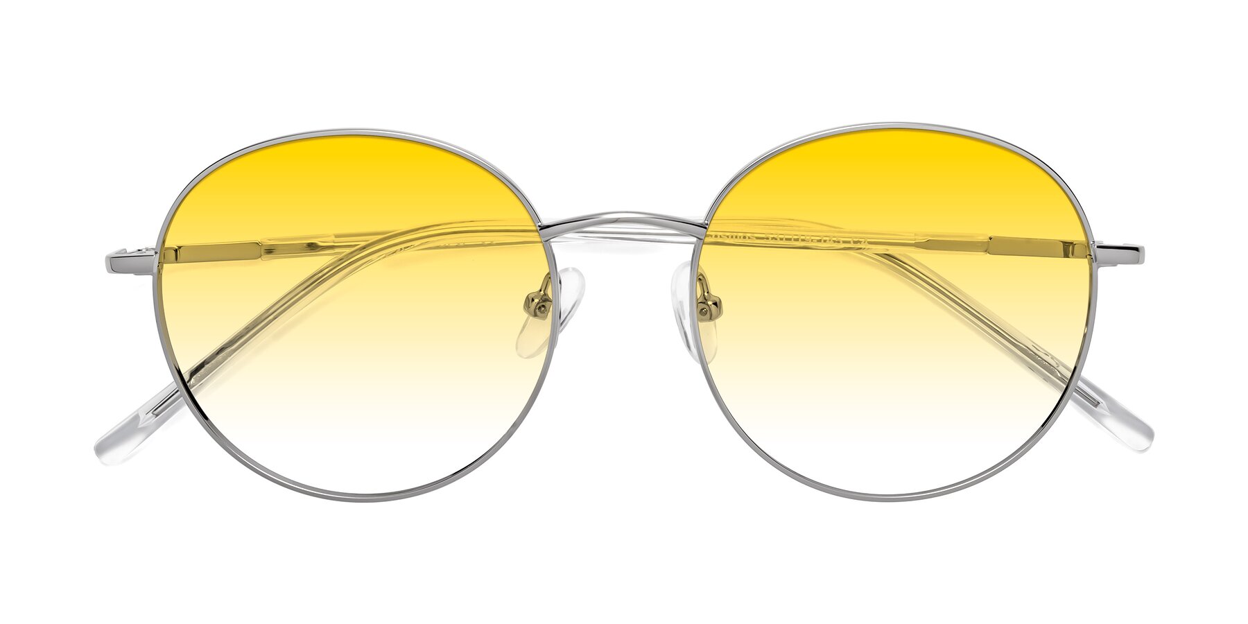 Folded Front of Cosmos in Silver with Yellow Gradient Lenses