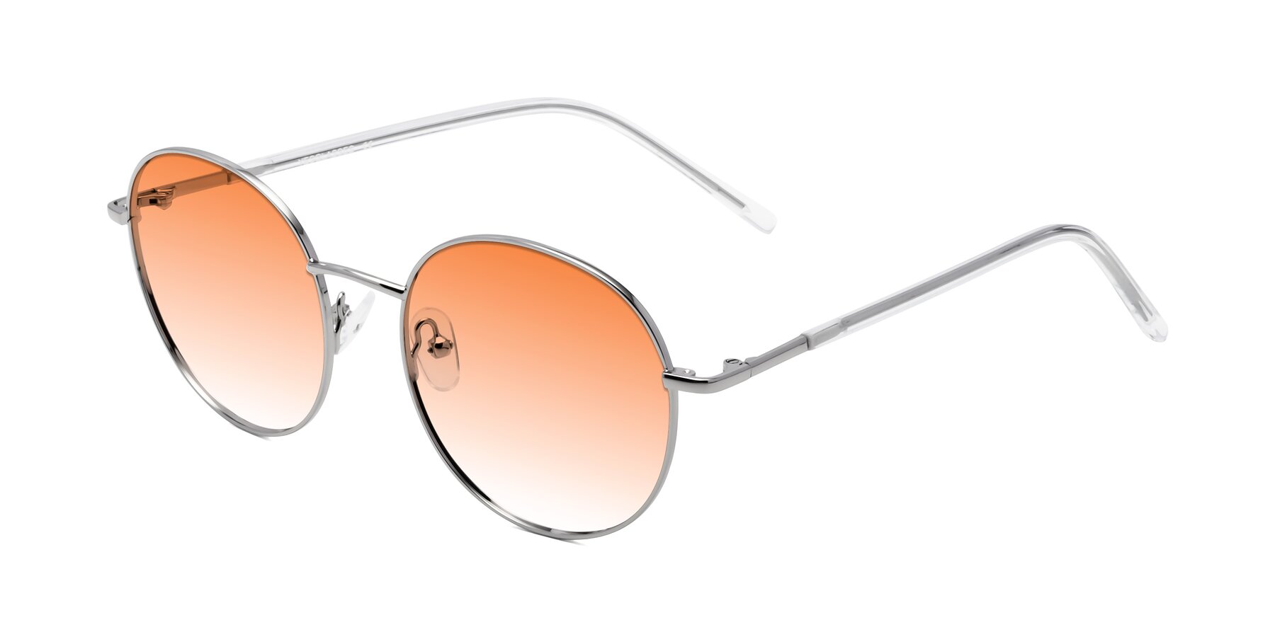 Angle of Cosmos in Silver with Orange Gradient Lenses