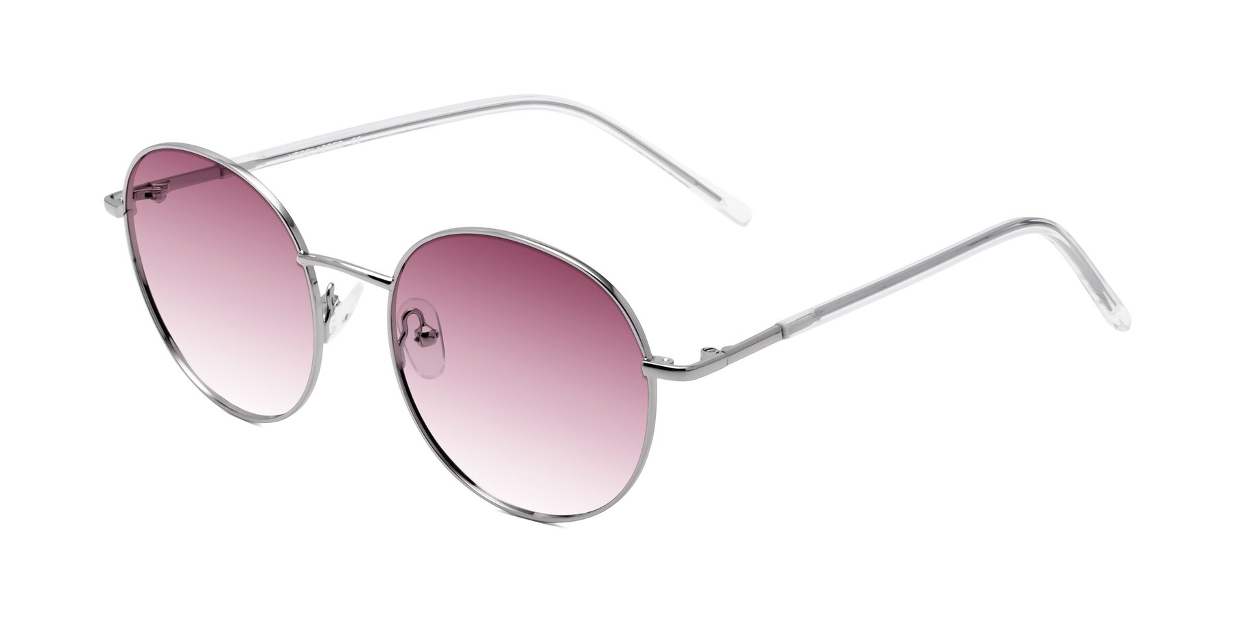 Angle of Cosmos in Silver with Wine Gradient Lenses