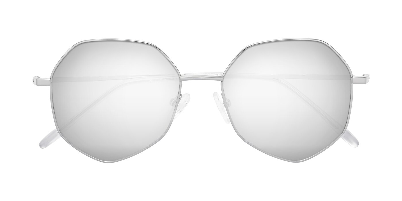 Sunshine - Silver Flash Mirrored Sunglasses