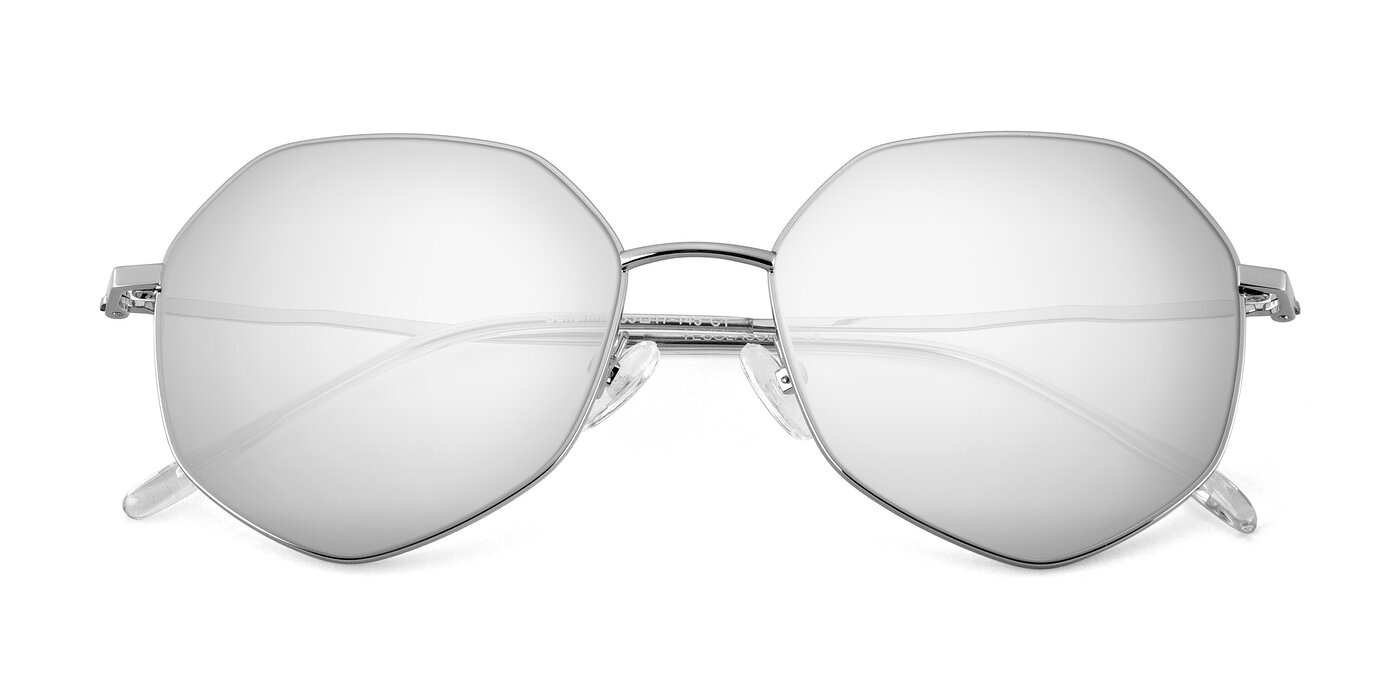 Sunshine - Silver Flash Mirrored Sunglasses