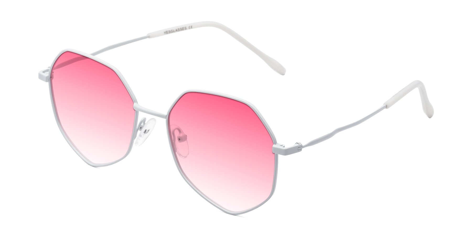 Angle of Sunshine in Milk with Pink Gradient Lenses