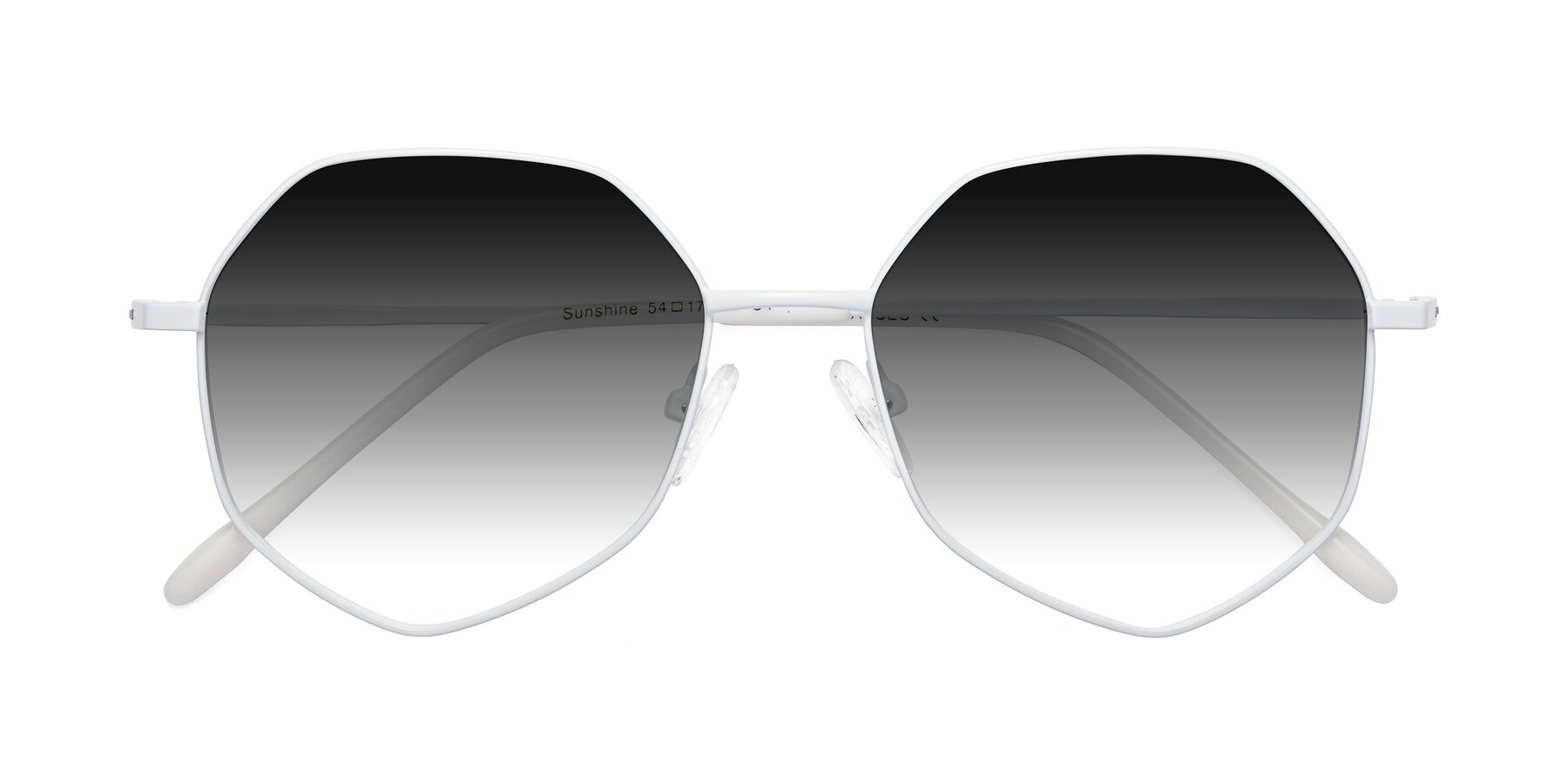 Folded Front of Sunshine in Milk with Gray Gradient Lenses