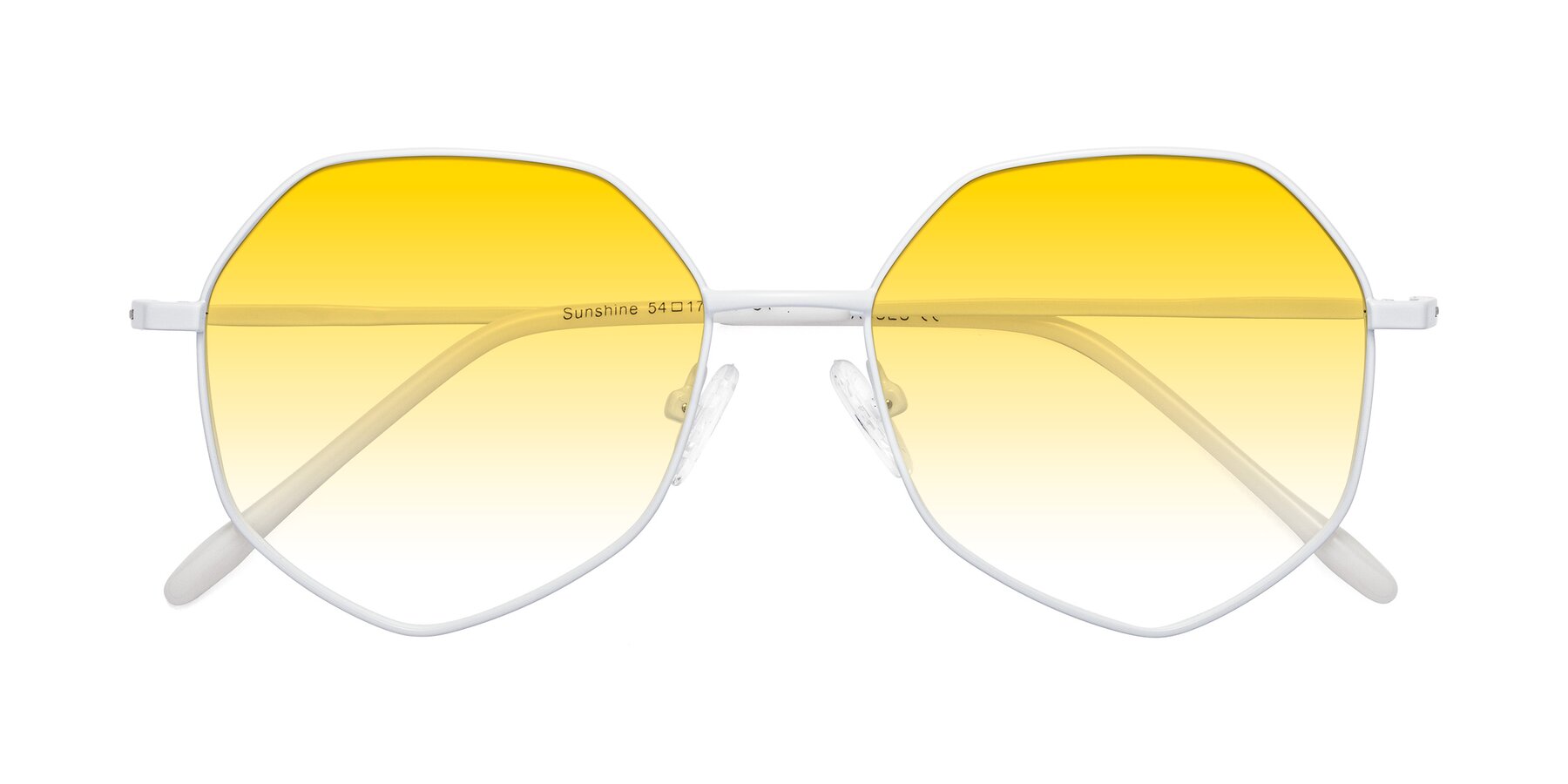 Folded Front of Sunshine in Milk with Yellow Gradient Lenses