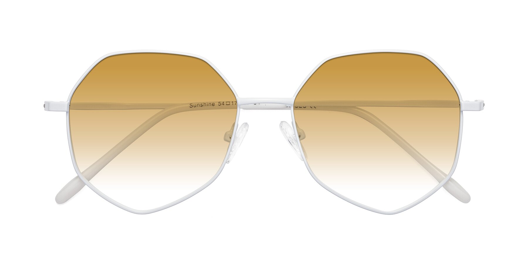 Folded Front of Sunshine in Milk with Champagne Gradient Lenses