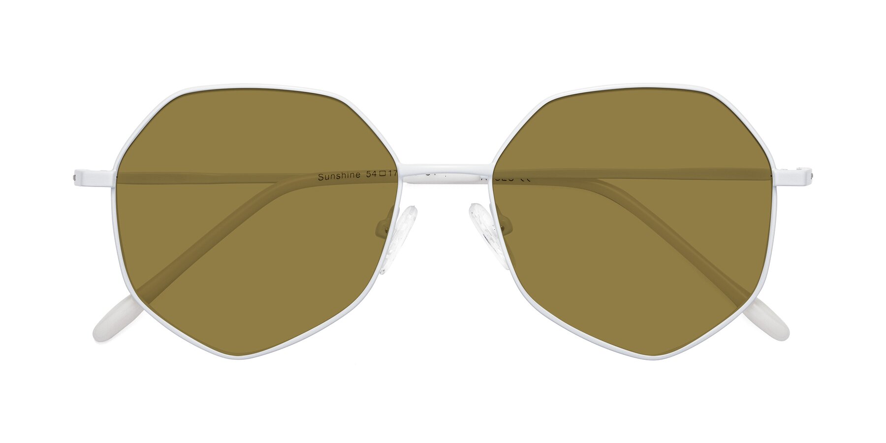 Folded Front of Sunshine in Milk with Brown Polarized Lenses