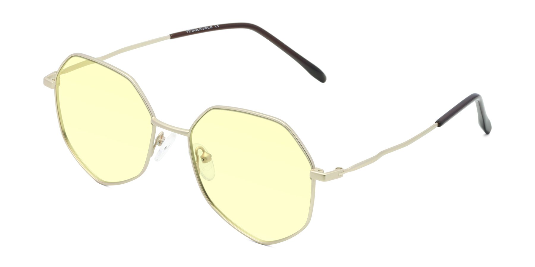 Angle of Sunshine in Light Gold with Light Yellow Tinted Lenses