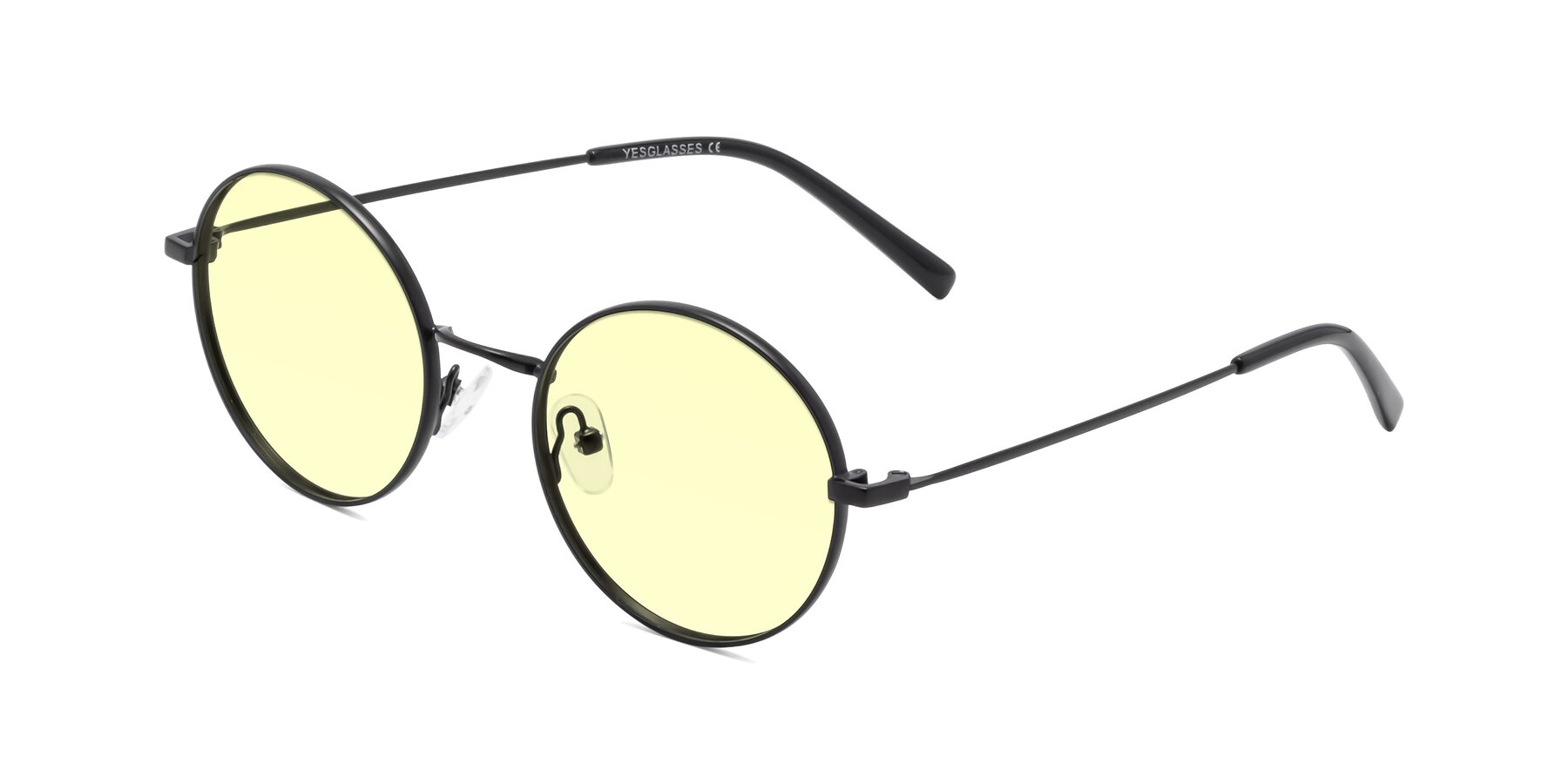 Angle of Moore in Black with Light Yellow Tinted Lenses