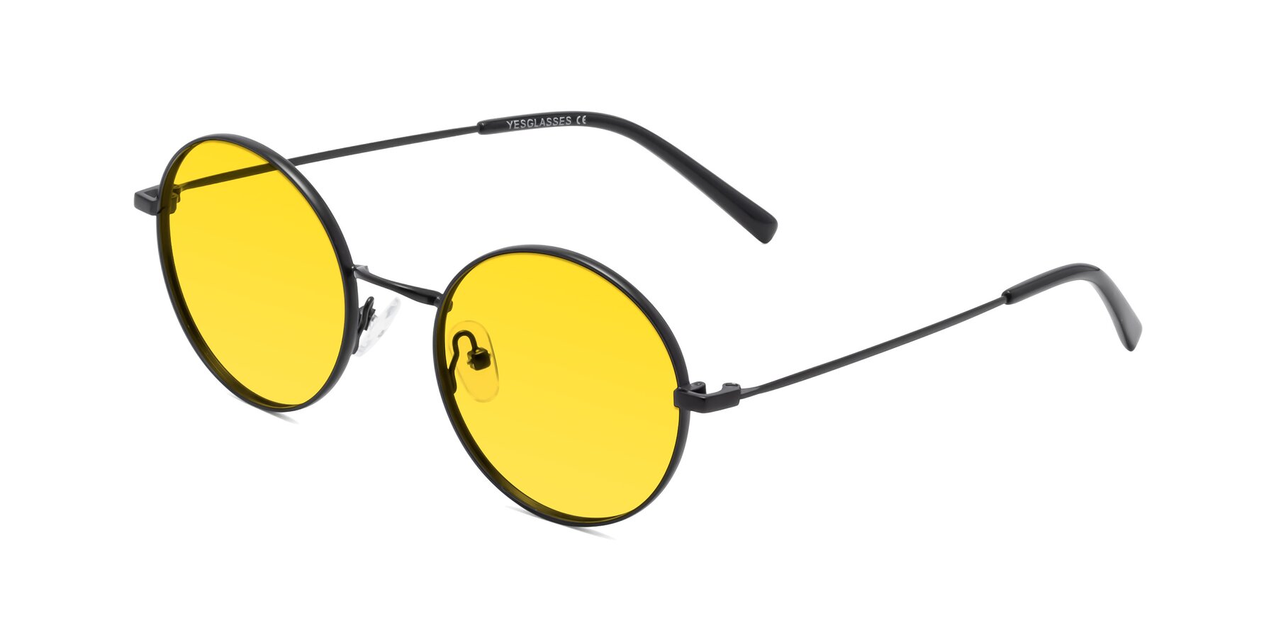 Angle of Moore in Black with Yellow Tinted Lenses