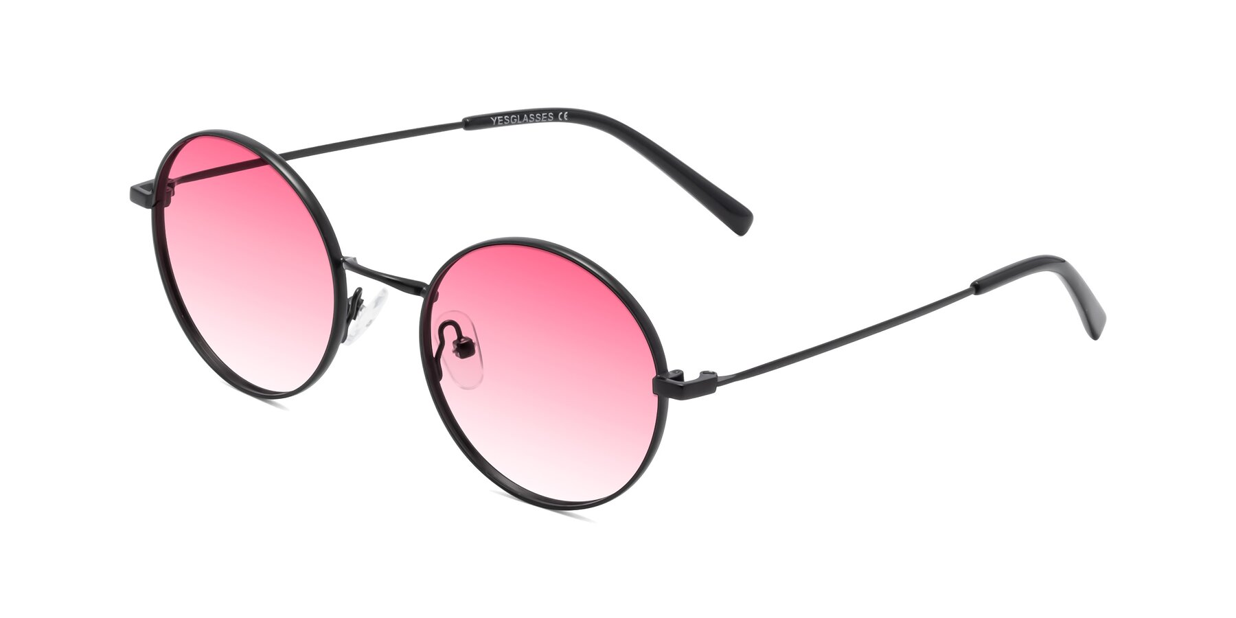 Angle of Moore in Black with Pink Gradient Lenses