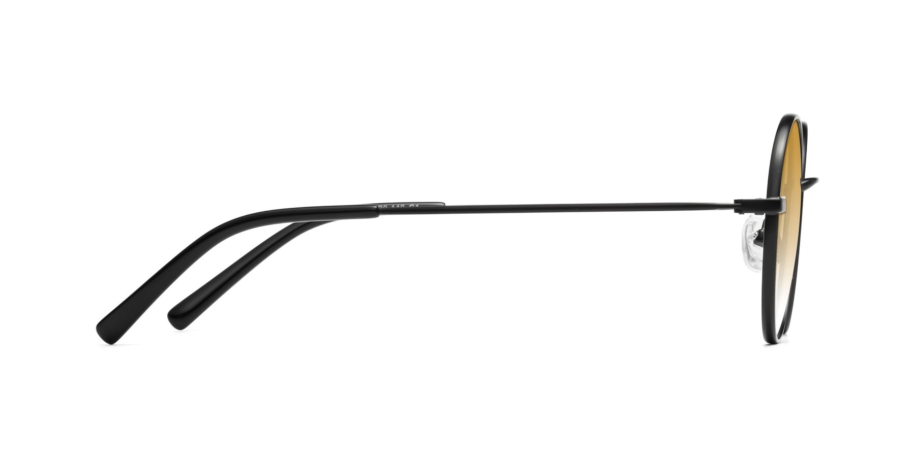 Side of Moore in Black with Champagne Gradient Lenses