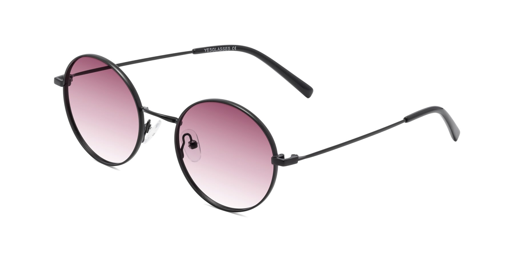 Angle of Moore in Black with Wine Gradient Lenses