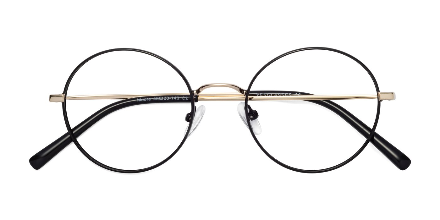 Moore - Black / Gold Reading Glasses
