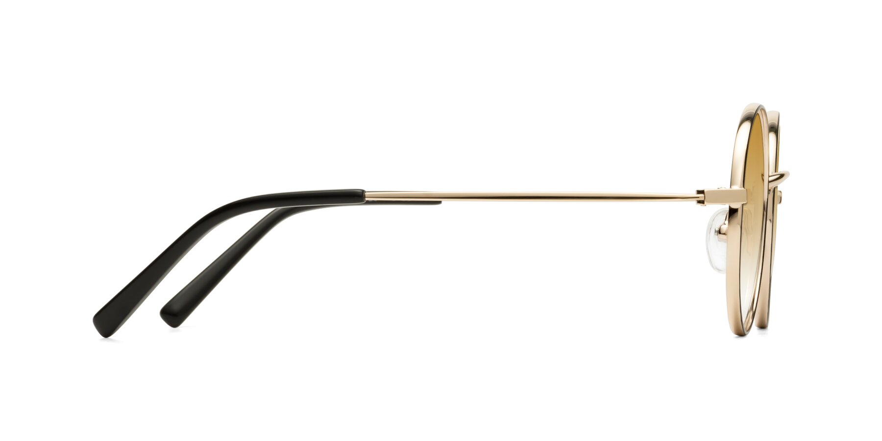 Side of Moore in Black-Gold with Champagne Gradient Lenses