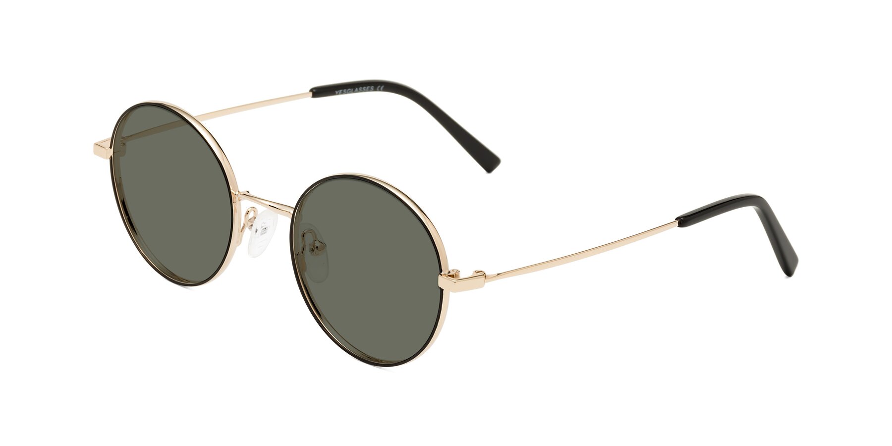 Angle of Moore in Black-Gold with Gray Polarized Lenses