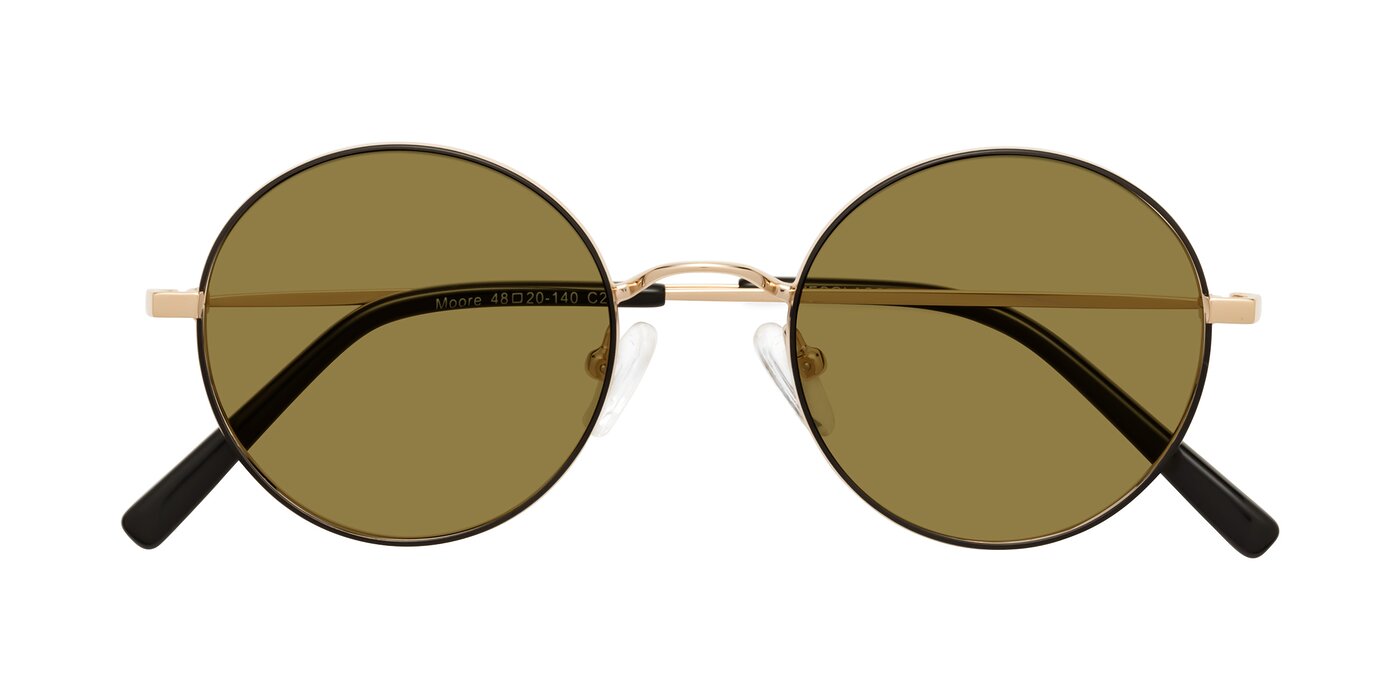 Moore - Black / Gold Polarized Sunglasses