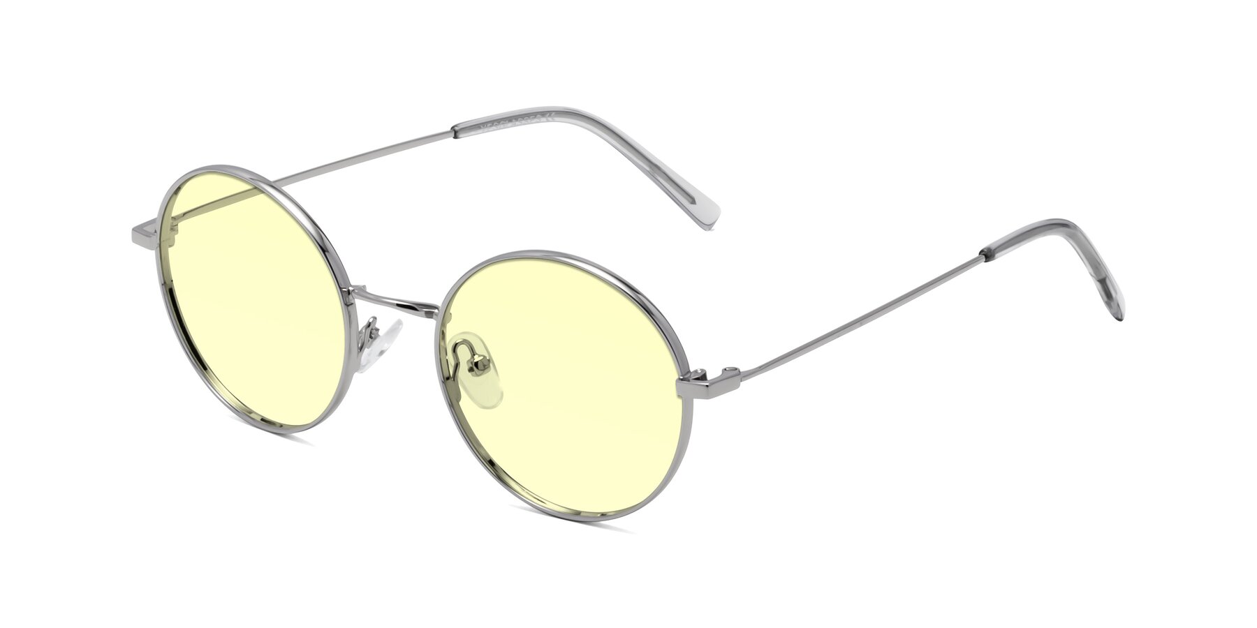 Angle of Moore in Silver with Light Yellow Tinted Lenses