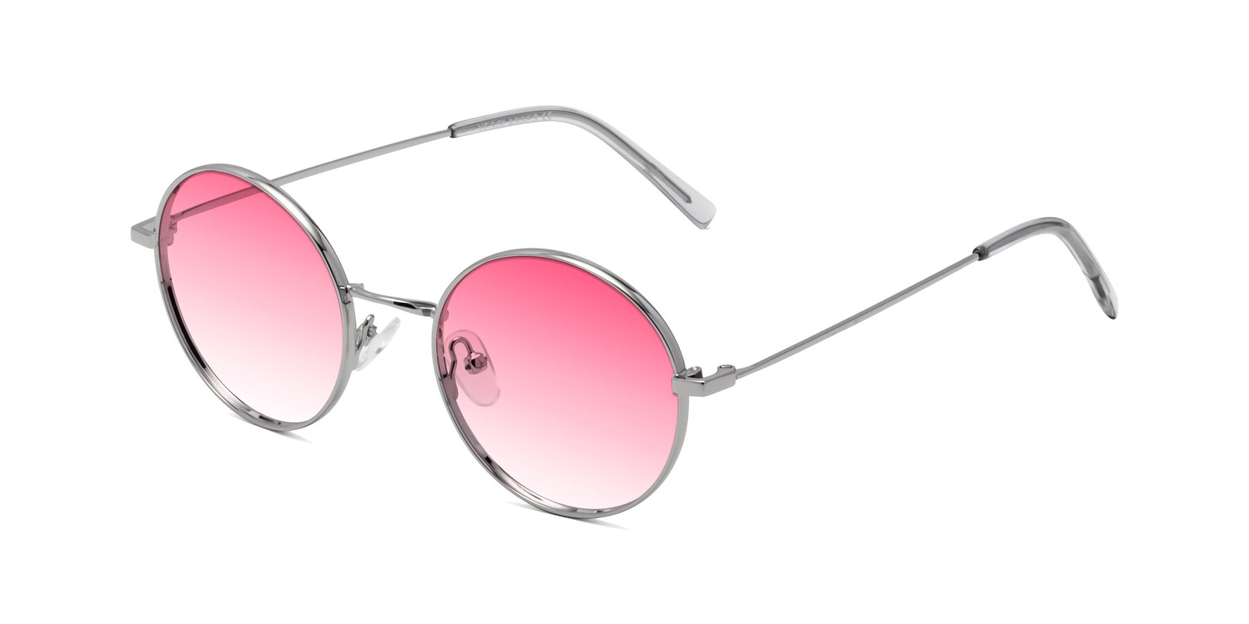 Angle of Moore in Silver with Pink Gradient Lenses