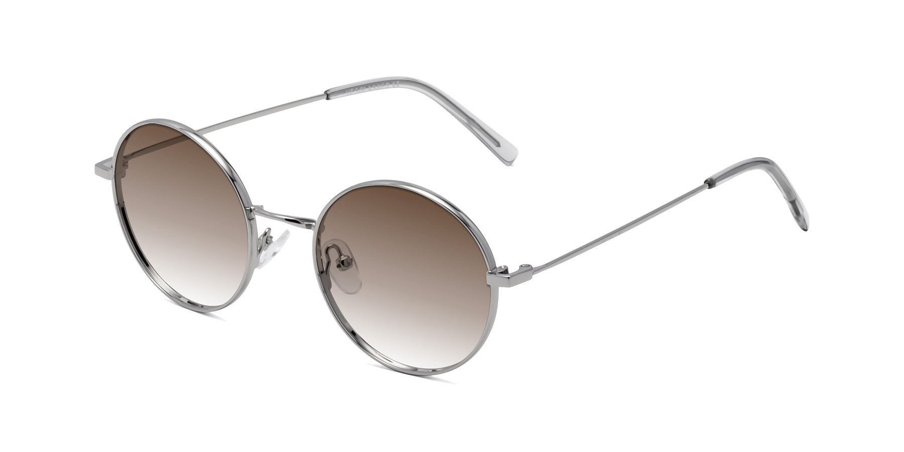 Angle of Moore in Silver with Brown Gradient Lenses