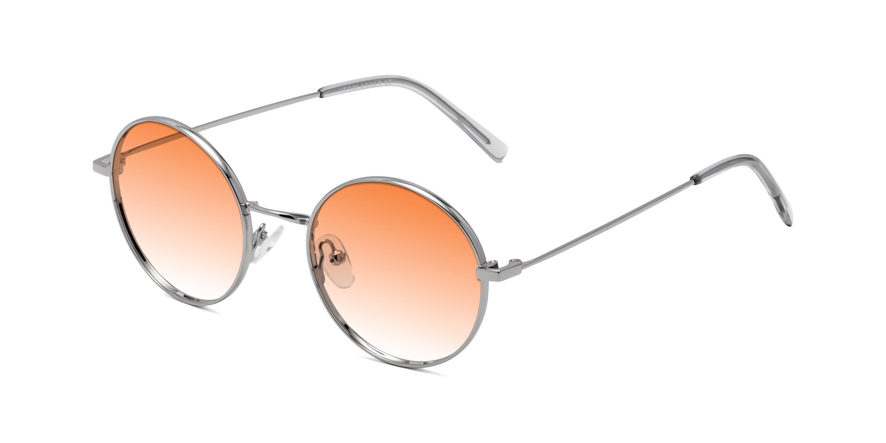 Angle of Moore in Silver with Orange Gradient Lenses