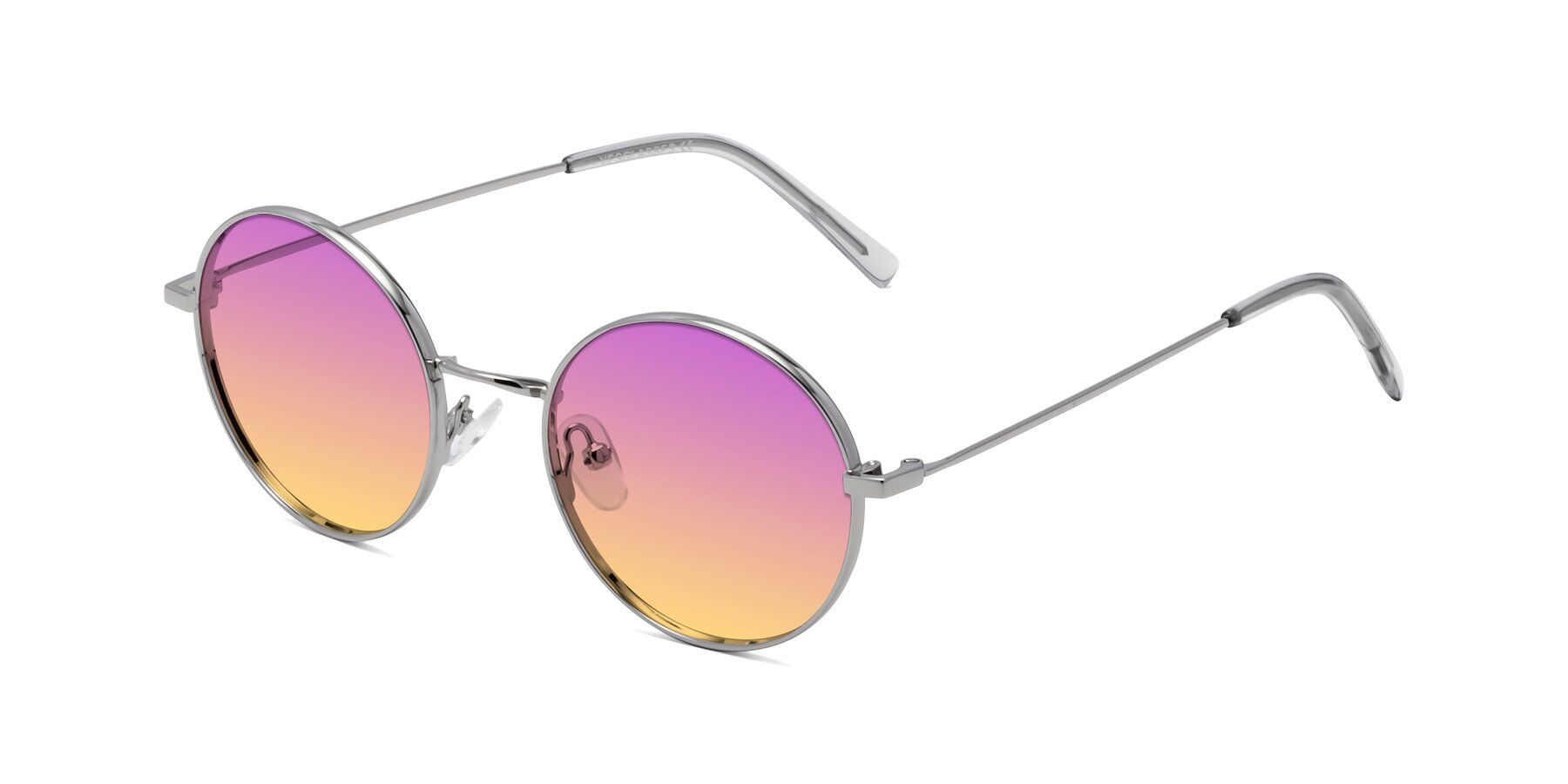 Angle of Moore in Silver with Purple / Yellow Gradient Lenses