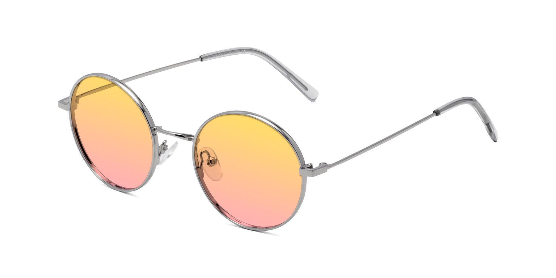 Angle of Moore in Silver with Yellow / Pink Gradient Lenses