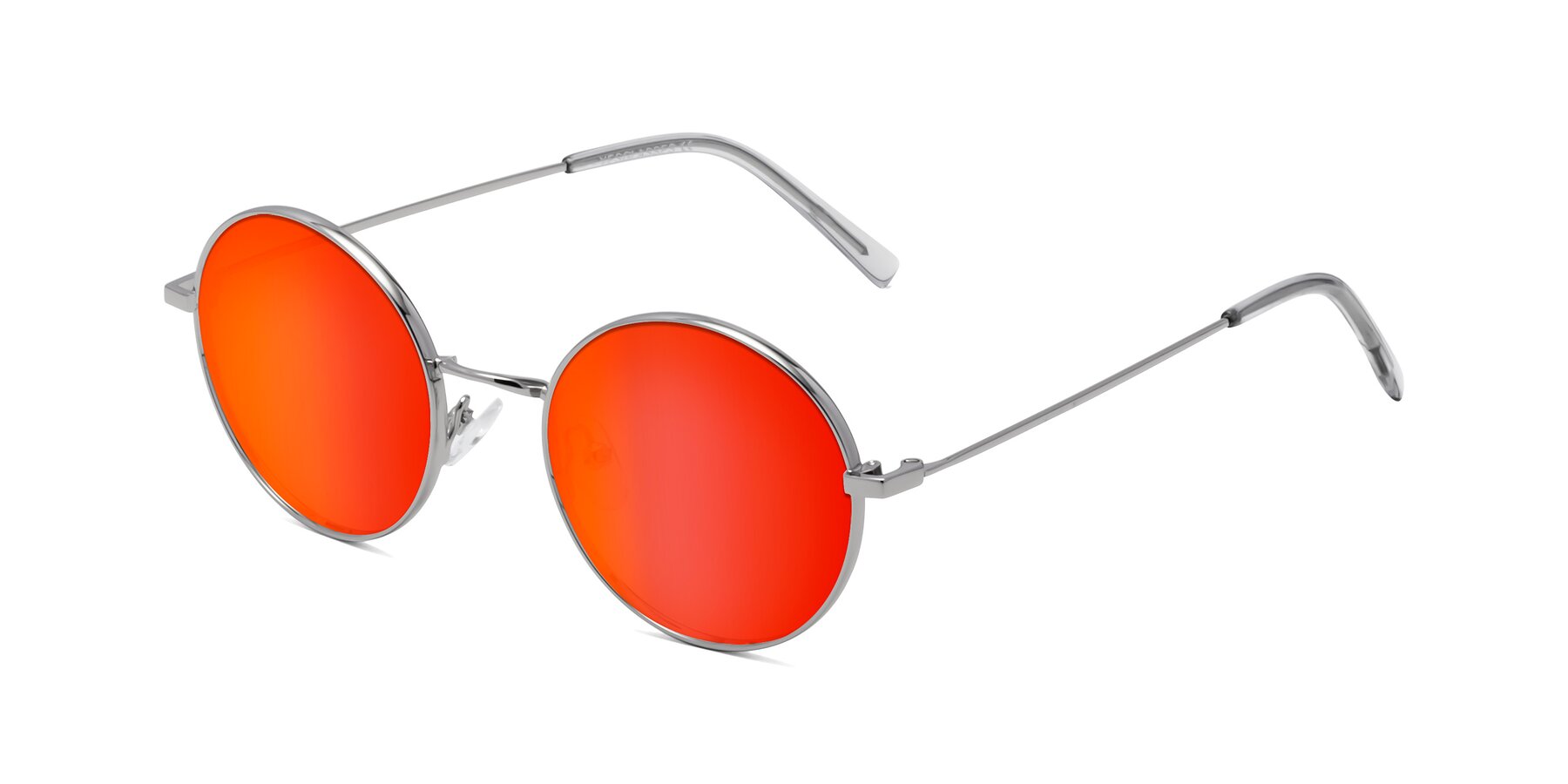 Angle of Moore in Silver with Red Gold Mirrored Lenses