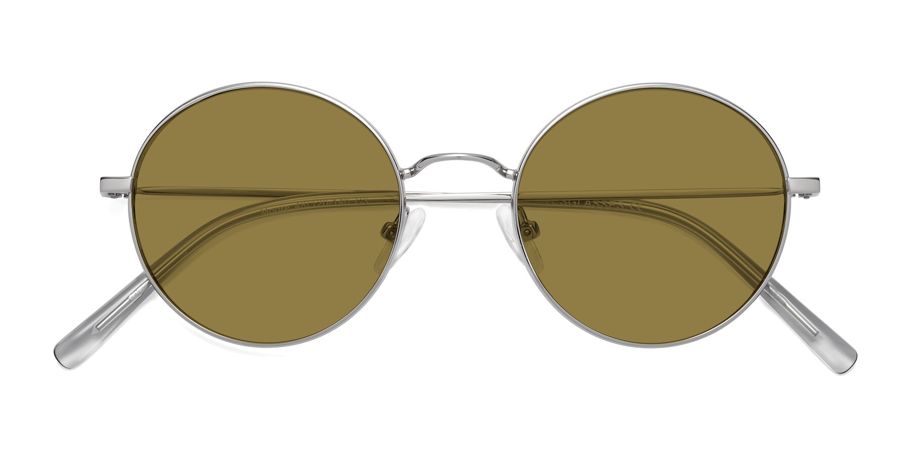 Folded Front of Moore in Silver with Brown Polarized Lenses