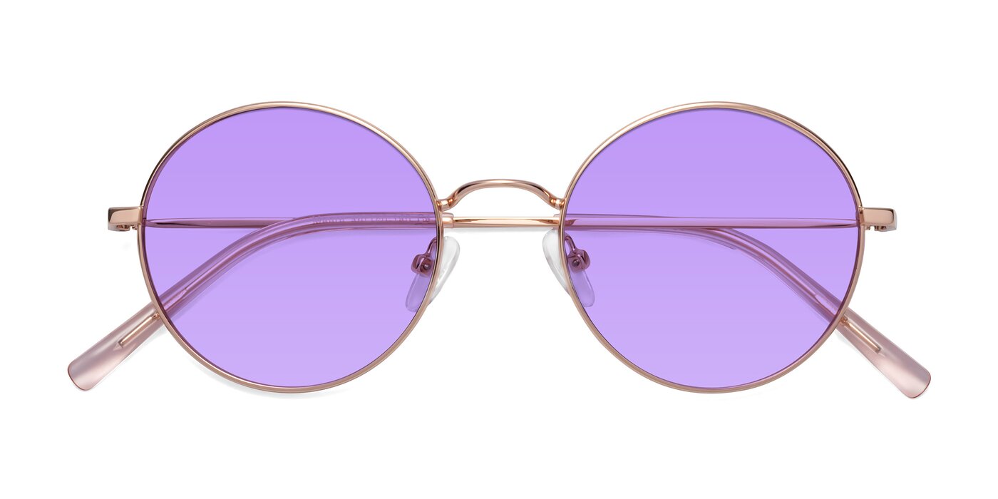 Moore - Rose Gold Tinted Sunglasses