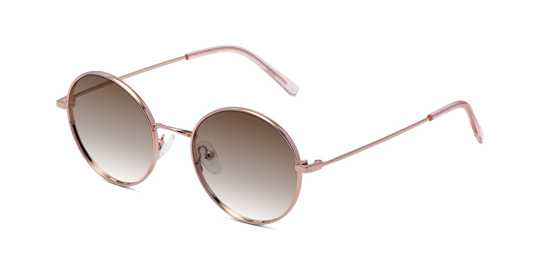 Angle of Moore in Rose Gold with Brown Gradient Lenses