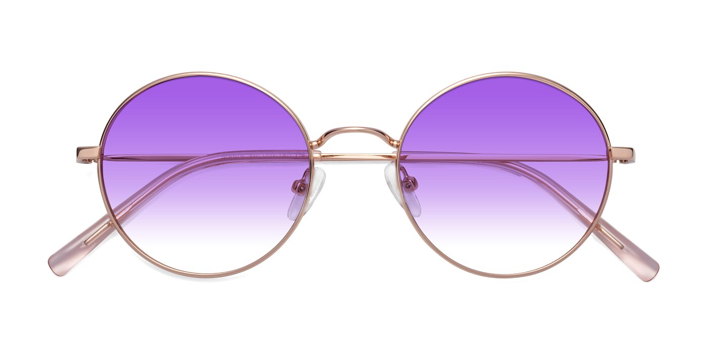 Moore - Rose Gold Gradient Sunglasses