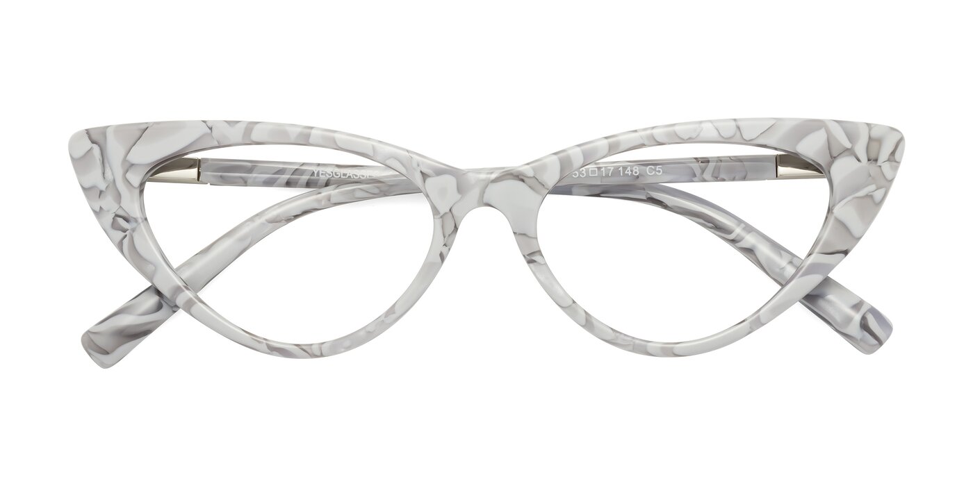 Sparks - White Floral Eyeglasses