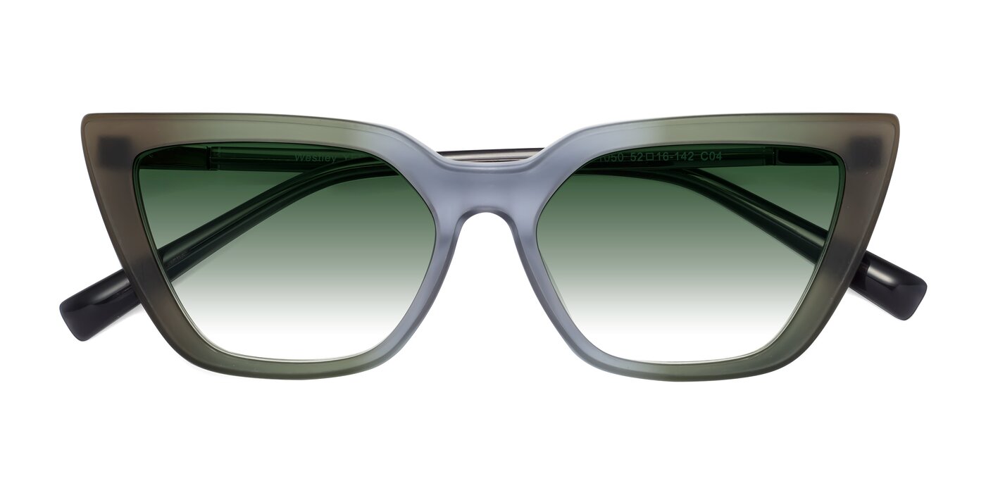 Westley - Gradient Green Gradient Sunglasses