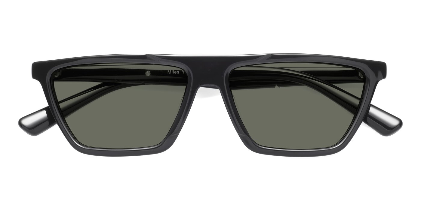 Miles - Black Polarized Sunglasses