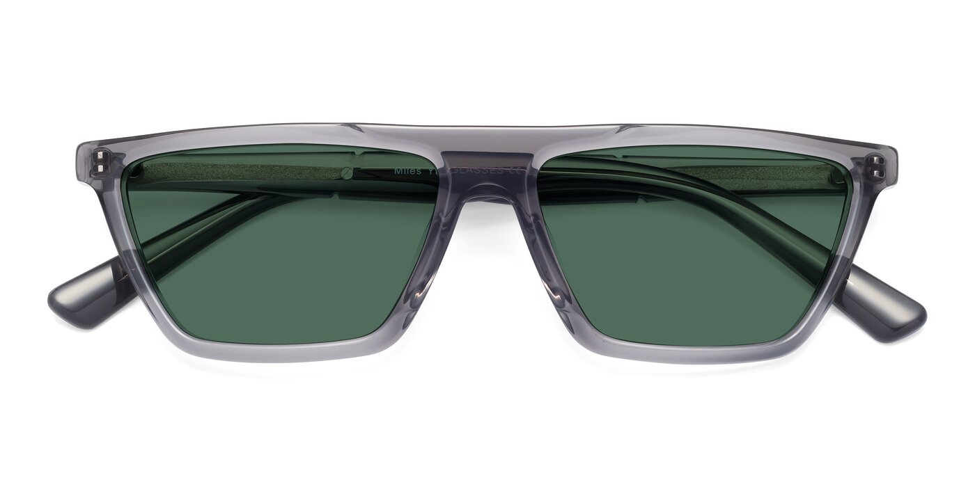 Miles - Translucent Gray Polarized Sunglasses