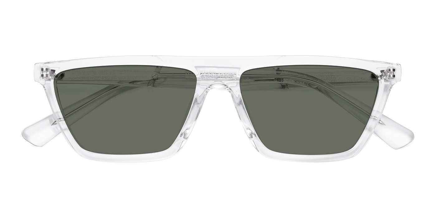 Miles - Clear Polarized Sunglasses